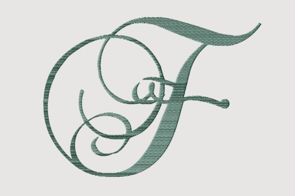 A Cursive F Monogram for Elevated Apparel Projects