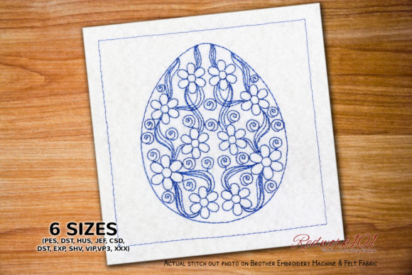 A Practical Review of Easter Egg Redwork Embroidery