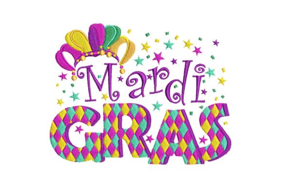 A Seasoned Designer's Take on the Mardi Gras Banner Embroidery