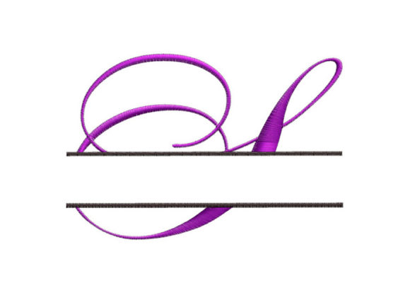 A Split Monogram Font Letter S for Unique Handmade Designs