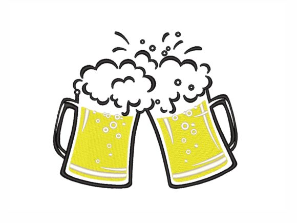 Beer Mugs Embroidery Design: A Designer's Review for Seasonal Selling