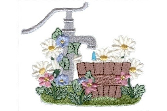 Garden Spigot: An Embroidered Floral Vignette for Market Success