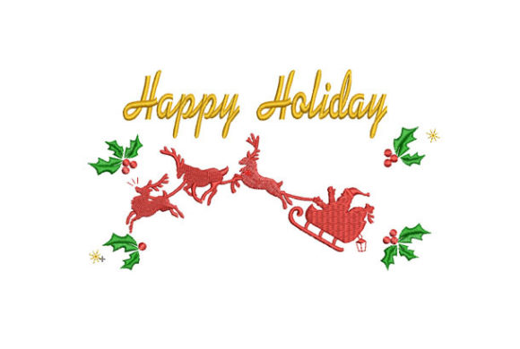 Happy Holidays Santa: A Festive Embroidery File Review