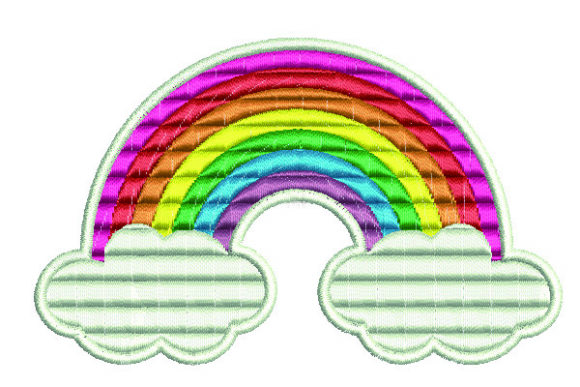Rainbow Patch: A Versatile Embroidery Design for Small Shop Success