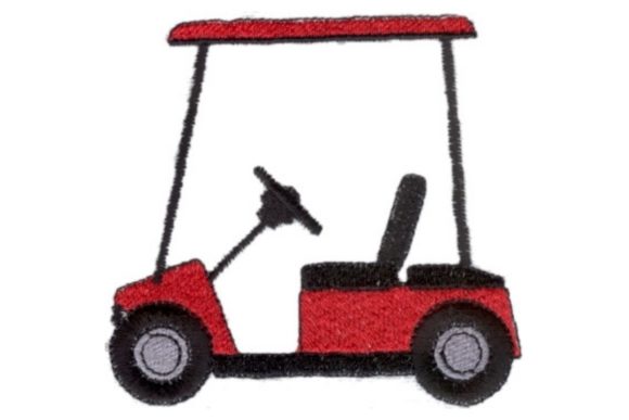 Red Cart: A Cute Golf Design for Seasonal Product Collections