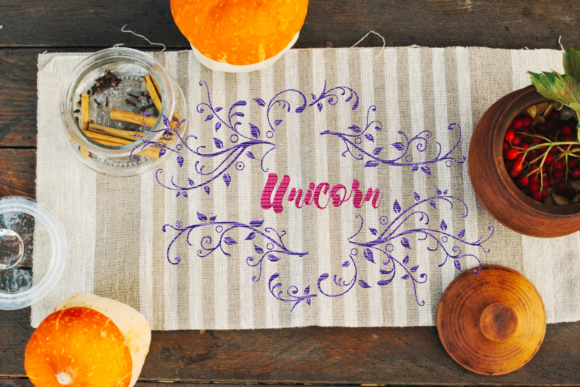 Why Unicorn Lettering Swirling Leaf Wins at Craft Fairs
