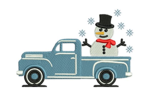Why Vintage Truck Snowman is a Top Pick for Craft Fair Stitching